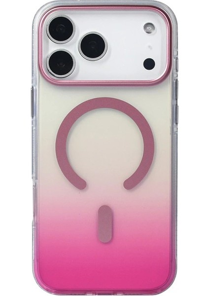 Apple iPhone 17 Pro Kılıf M-Safe Şarj Özellikli Transparan Renk Geçişli Redclick Toros Kapak fiyatları