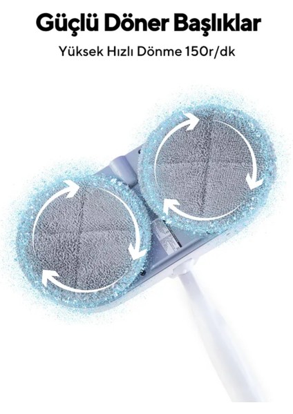 Şarjlı Çok Amaçlı Yüzey Temizleyici, Beyaz, Pratik ve Kullanışlı Ürün fırsatları