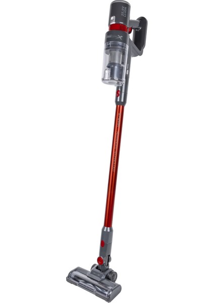 Güçlü ve Hafif Şarjlı Kablosuz Dikey Süpürge, Gri Renkli Temizlik Arkadaşı