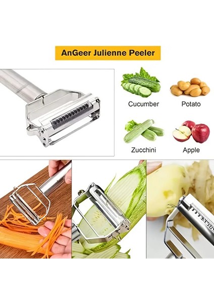 Çelik Jülyen Jullien Titan Doğrayıcı Sebze Meyve Soyacağı