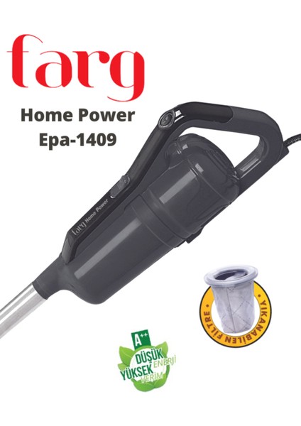 Gri Renkli Yıkanabilir Filtreli Kablolu Dikey Süpürge fiyatları