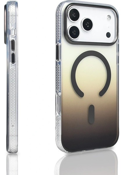 Apple iPhone 17 Pro Kılıf M-Safe Şarj Özellikli Transparan Renk Geçişli Redclick Toros Kapak fiyatları
