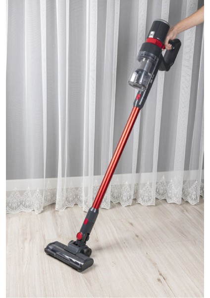 Güçlü ve Hafif Şarjlı Kablosuz Dikey Süpürge, Gri Renkli Temizlik Arkadaşı fırsatları