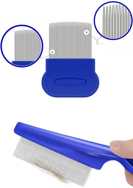 Msa-Shop 4'lü Bit Evcil Hayvan Tarak Seti Kedi Köpek Bit Tarak Seti Pire Tarağı modelleri