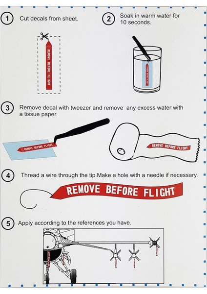 B3D-0001 1/72 Ölçek, Remove Flight Tags, 3 Boyutlu Dekal Çıkartma modelleri