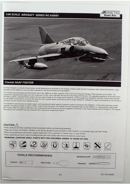K48081 1/48 Ölçek, Cheeate D Fighter Savaş Uçağı, Plastik Model Kiti modelleri