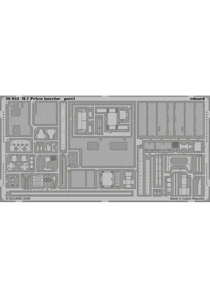 36053 1/35 Ölçek, M-7 Iç Detay Seti - Std.photo Etched Se