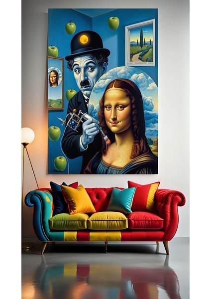 Sanat Eseri Sanat Eseri Olurken :) Ev Duvar Salon Güzellik Salonu Ofis Dükkan Dekarasyon Kanvas Tablo