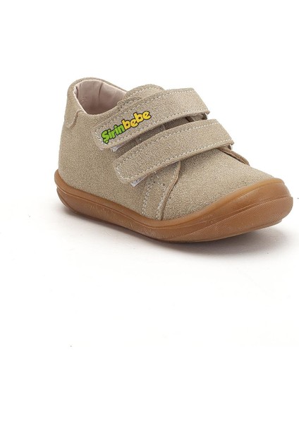 Şirinbebe Ortopedik Erkek Ilkadım Bebek Ayakkabı Bej Çift Cırtlı modelleri