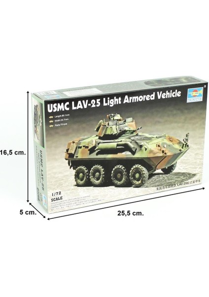 07268 1/72 Ölçek, Lav-25 (8x8) Hafif Zırhlı Araç, Plastik Model Kiti indirimleri