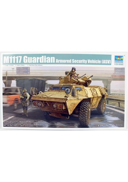 01541 1/35 Ölçek, M1117 Guardian (Asv) Zırhlı Güvenlik Aracı, Plastik Model Kiti