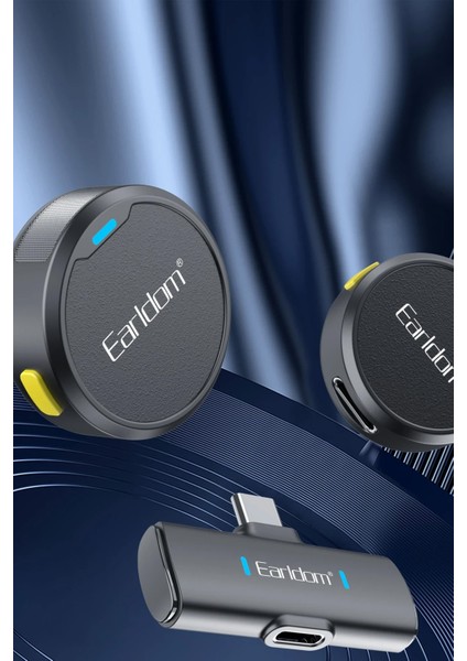 Kablosuz Type-C Dijital Yaka Mikrofonu Profesyonel 2 Mikrofonlu Tiktok Youtube Instagram Canlı Yayın indirimleri