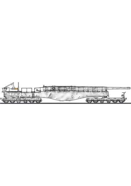 30070 1/72 Ölçek, German Railway Gun K5 (E) Leopold winter Camouflage W/figure, Plastik Model Kiti fiyatları
