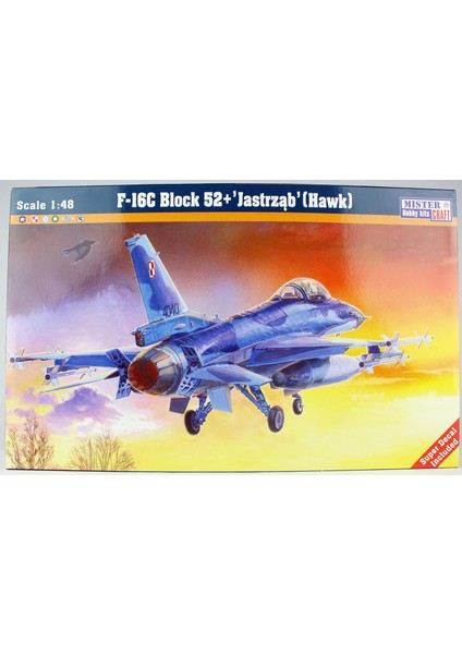 G116 1/48 F-16C Block 52 + Jastrzab (Hawk) Savaş Uçağı Plastik Model Kiti