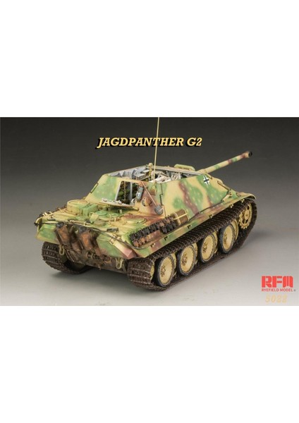 5022 1/35 Ölçek, Jagdpanther G2, Iç Detaylı Imha Tanklı, Plastik Model Kiti fırsatları
