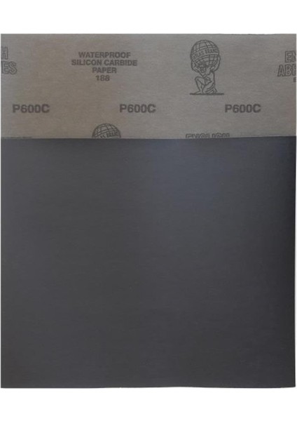 NO.600 280X230MM Silikon Karpit 188 Kalite Zımpara