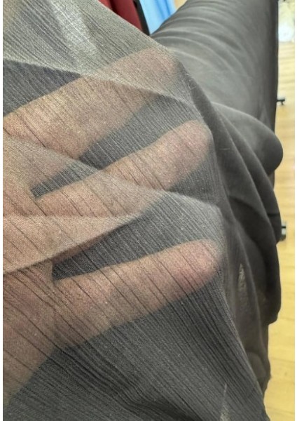 Drape Şifon Siyah Kumaş