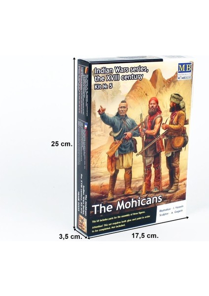 Masterbox 35232 1/35 Ölçek, Mohikanlar, Hint Savaşları, Xvııı. Yüzyıl, Plastik Figür Kiti indirimleri