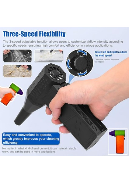 Mini X6 Turbo Fan, Güçlü Elektrikli El Aleti, Ev ve Dış Mekan Kullanımı fırsatları