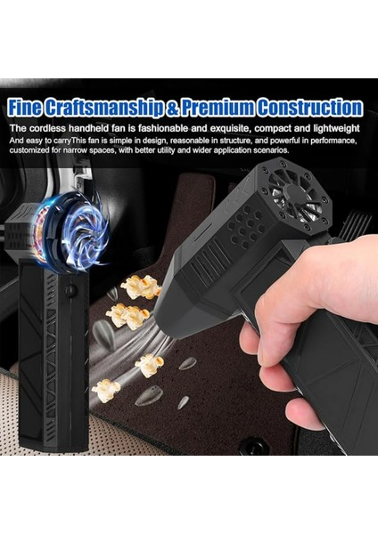 Mini X6 Turbo Fan, Güçlü Elektrikli El Aleti, Ev ve Dış Mekan Kullanımı