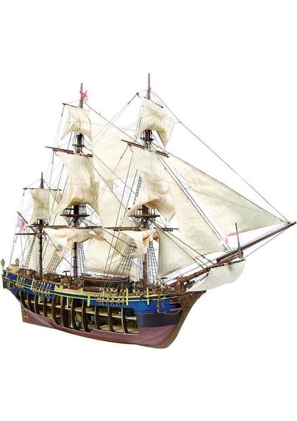 14006 1/45 Ölçek, Bounty, 92 Cm. Yelkenli Ingiliz Kargo Gemisi, Ahşap Model Kiti modelleri