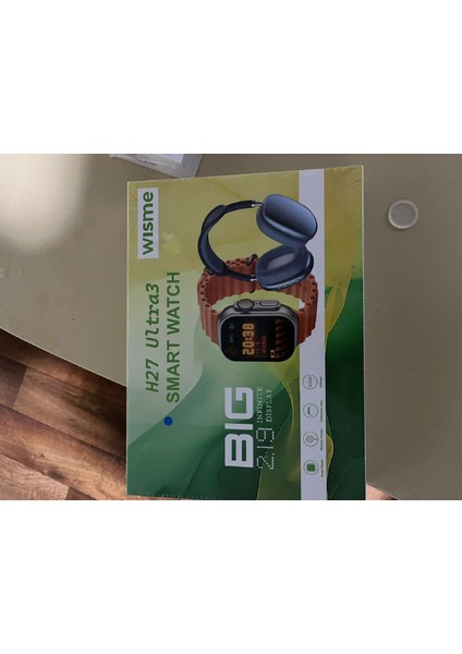 H27 Ultra Akıllı Saat Seti – Kulak Üstü Bluetooth Kulaklık + 3 Kordonlu Premium modelleri