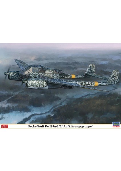 2275 1/72 Ölçek, Focke Wulf FW189A 1/2 Aufklärungsgruppe (Limited Edition), Savaş Uçağı Plastik Model Kiti