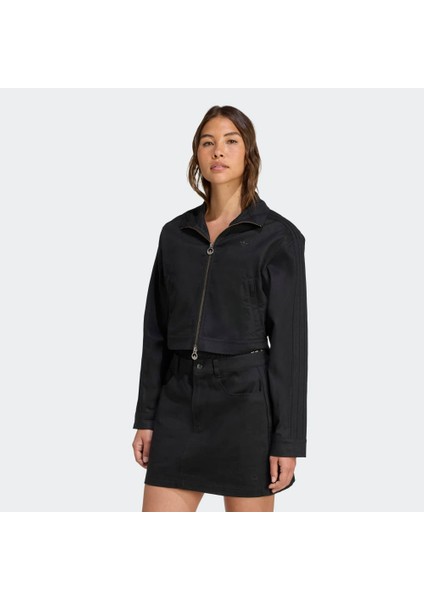 Kadın Siyah Ceket FB CROP TT JW7267