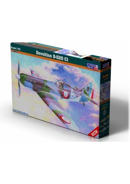 D216 1/72 Devoitine D-520 cl Savaş Uçağı Plastik Model Kiti