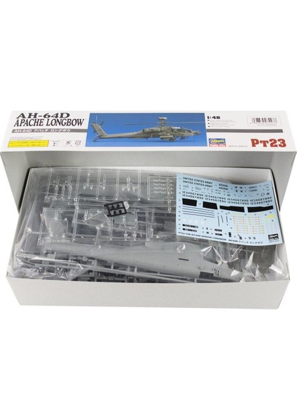 PT23 7223 1/48 Ölçek, AH-64D Apache Longbow, Askeri Helikopter Plastik Model Kiti fiyatları