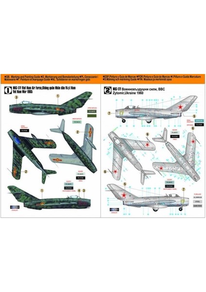 F002 1/48 MIG-17F Fresco Savaş Uçağı Plastik Model Kiti fiyatları