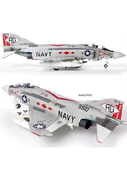 12323 1/48 Ölçek, Usn F-4j VF-102 Diamondbacks Savaş Uçağı, Plastik Model Kiti fırsatları