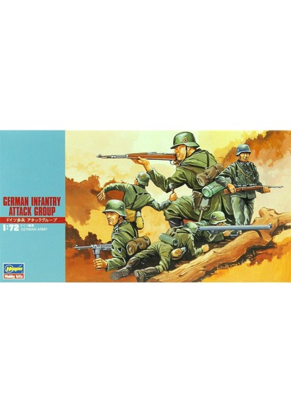 MT30 31130 1/72 Ölçek, Alman Piyadesi Hücum Timi Figürleri, Plastik Model Kiti