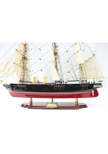 Gianhien TS0044P Hms Warrıor Ahşap Hazır Yelkenli Savaş Gemisi Maketi modelleri