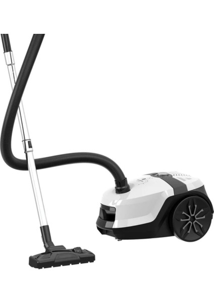 Beyaz Toz Torbalı Elektrikli Süpürge HB110S, Güçlü ve Hafif Temizlik Aracı
