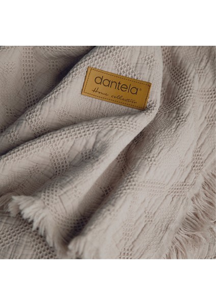 Lucca Fitilli Desen Yatak Örtüsü - Koyu Bej fiyatları