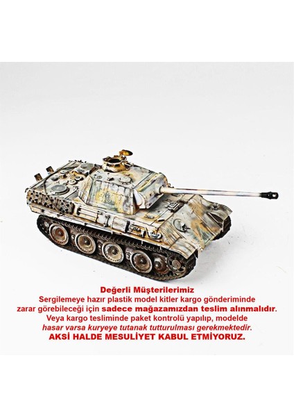 QD260 1/35 Ölçek, Panther, Tamiya, Sergilemeye Hazır Plastik Tank Maketi
