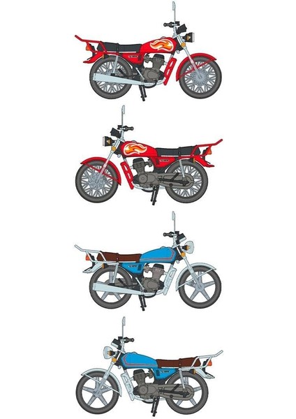 Ak 35027 1/35 Ölçek, Honda CG125 Motorsiklet, Plastik Model Kiti fırsatları
