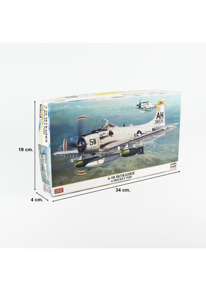 2466 1/72 Ölçek, A-1h Skyraider W/ Rocket Pod, (Limited Edition), Savaş Uçağı Plastik Model Kiti indirimleri