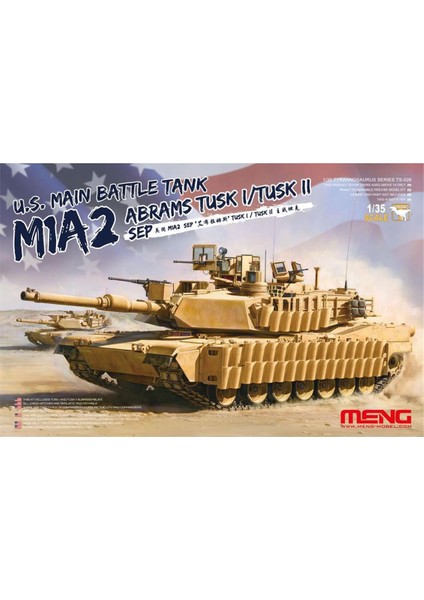 TS-026 1/35 Ölçek, M1A2 Sep Abrams Tusk I/tusk Iı Abd Ana Muharebe Tankı, Plastik Model Kiti