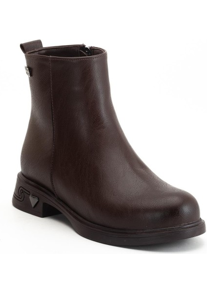 Kadın Bot Kahve Suni Deri Kauçuk Taban Yüzüdüz fırsatları