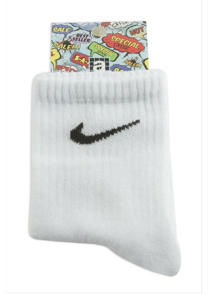 Zengezur Beyaz Kolej Çorap 8X28-BEYAZ