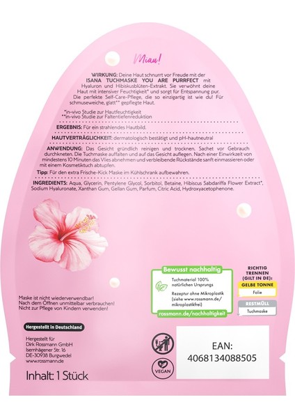 Kağıt Maske You Are Purrfect fiyatları