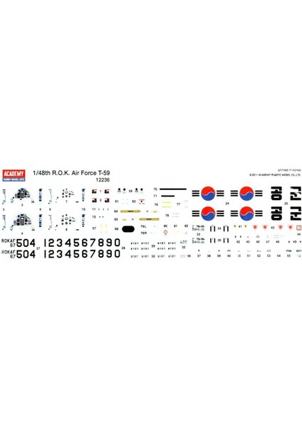 12236 1/48 Ölçek, Rok Airforce T-59 Hawk Mk. 67 Savaş Uçağı, Plastik Model Kiti indirimleri