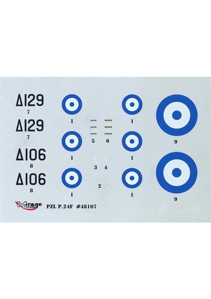 48107 1/48 Ölçek, Greek Fıghter PZL.P.24F Wıth 20MM Oerlı, Plastik Model Kiti modelleri
