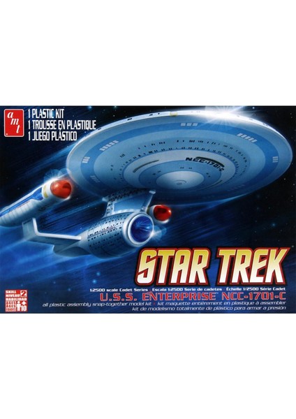661 1/2500 Ölçek, Star Trek Enterprise 1701-C Uzay Aracı, Plastik Model Kiti