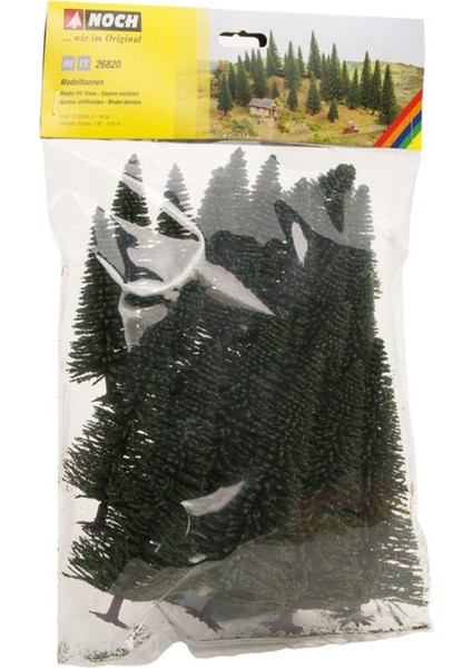 26820 Model Köknar Ağaçları, 25 Adet, 5-14 Cm. Diorama Malzemesi modelleri