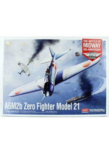 12352 1/48 Ölçek, Mitsubishi A6M2B Zero Fighter Model 21 Savaş Uçağı, Plastik Model Kiti