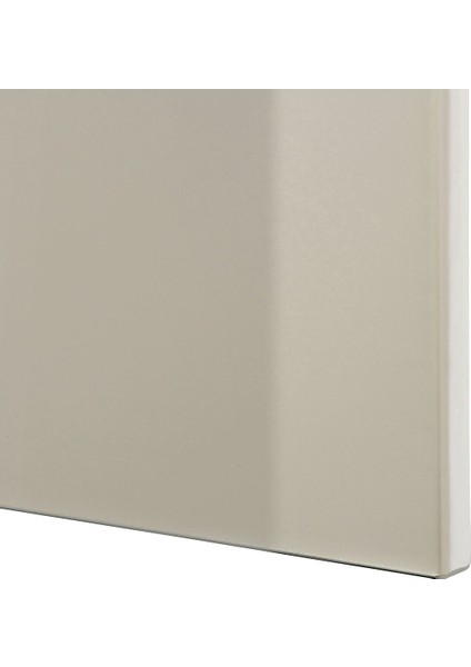 Tv Ünitesi, Beyaz-Parlak Cila-Bej, 240X42X231 Cm, Selsvıken/glassvık, Çıt Çıt Raylı fırsatları