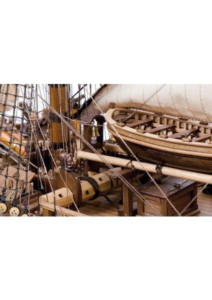 14005 1/54 Ölçek, Endeavour, 82 Cm. Yelkenli Ingiliz Keşif Gemisi, Ahşap Model Kiti modelleri